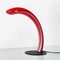 Mid-Century Italian Table Lamp in Red Murano Glass by Mazzega, 1970 8