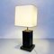 Mid-Century Italian Table Lamp Brown Acrylic Glass and Brass, 1970s 7