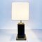 Mid-Century Italian Table Lamp Brown Acrylic Glass and Brass, 1970s 8