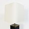 Mid-Century Italian Table Lamp Brown Acrylic Glass and Brass, 1970s 3