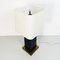 Lampe de Bureau Mid-Century en Verre Acrylique Marron et Laiton, Italie, 1970s 6