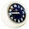 Horloge Sphérique Mid-Century en Plastique Blanc de Lorenz, Italie, 1960s 3