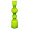 Grüne italienische Mid-Century Modern Satin Vase aus Muranoglas von Carlo Moretti, 1960er 1