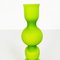 Grüne italienische Mid-Century Modern Satin Vase aus Muranoglas von Carlo Moretti, 1960er 10