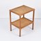 Mid-Century Italian Rectangular Two-Tiers Bamboo and Rattan Side Table, 1970s 6