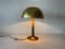 Large Mid-Century Modern German Brass Table Lamp by Florian Schulz, 1970s, Image 3
