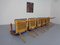 Mid-Century German Boomerang Armchairs in Cherrywood, Set of 6 10
