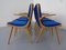 Fauteuils Boomerang Mid-Century en Merisier, Allemagne, Set de 6 9