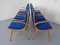 Mid-Century German Boomerang Armchairs in Cherrywood, Set of 6, Image 7