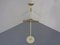 Valet Stand in Brass & Acrylic Glass & Leather from Vereinigte Werkstätten, Germany, 1950s, Image 1