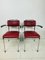 Vintage Dutch Industrial Desk Chairs and Table Set by Willem Hendrik Gispen for Gispen, 1960s, Set of 3 1