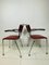 Vintage Dutch Industrial Desk Chairs and Table Set by Willem Hendrik Gispen for Gispen, 1960s, Set of 3 12
