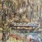 Pintura de paisaje alemana Art Déco, años 20, óleo sobre madera, enmarcado, Imagen 9