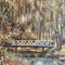 Pintura de paisaje alemana Art Déco, años 20, óleo sobre madera, enmarcado, Imagen 3