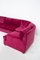 Large Fuxia Velvet Sofa by Osvaldo Borsani, Image 3