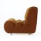 Mid-Century Lounge Chair in Brown Fabric, Czechoslovakia, 1970s, Image 7