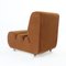 Mid-Century Lounge Chair in Brown Fabric, Czechoslovakia, 1970s, Image 9