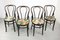 Vintage Velvet No. 18 Dining Chairs by Michael Thonet, Set of 4, Image 1