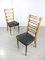 Vintage Wooden & Brass Scandinavian Dining Chairs, Set of 2, Image 1
