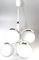 Chandelier with 7 Opal Glass Balls from Rupert Nikoll, 1960s 10