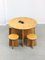 Table et Tabourets pour Enfant Vintage, Scandinavie, Set de 5 5