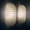 Modernist German Striped Glass Wall Lamps or Sconces from Peill & Putzler, 1970s, Set of 2 3