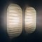 Modernist German Striped Glass Wall Lamps or Sconces from Peill & Putzler, 1970s, Set of 2, Image 3
