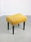 Mid-Century Pouf in Yellow 1