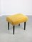 Pouf Mid-Century giallo, Immagine 1