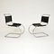 Leather & Steel MR10 Chairs by Mies Van Der Rohe, 1950s, Set of 2 2
