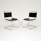Leather & Steel MR10 Chairs by Mies Van Der Rohe, 1950s, Set of 2 5
