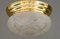 Art Deco Ceiling Lamp with Original Cut Glass Shade, 1920s, Image 2