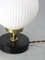 Mid-Century Brass and Opaline Table Lamp 3