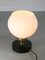 Lampe de Bureau Mid-Century en Laiton et Opaline 4