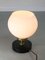Mid-Century Brass and Opaline Table Lamp 4
