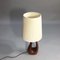 Table Lamp in Teak with Fabric Shade, 1950s, Image 4