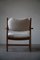 Danish Modern Razorblade Lounge Chair in Oak and Bouclé by Henning Kjærnulf, 1950s 6