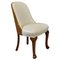Art Deco Walnut & Leather Tub Dining Chairs, Set of 4 3