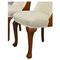 Art Deco Walnut & Leather Tub Dining Chairs, Set of 4, Image 5