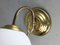 Mid-Century Brass and Opaline Sconce 8