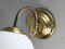 Mid-Century Brass and Opaline Sconce, Image 8