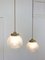 Mid-Century Murano Glass and Brass Pendant Lamp, Image 2