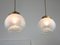 Mid-Century Murano Glass and Brass Pendant Lamp, Image 12