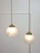 Mid-Century Murano Glass and Brass Pendant Lamp, Image 6