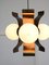 Vintage Minimalist Copper and Opaline Chandelier, 1970s, Image 11