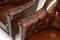Antique Swedish Leather Armchairs, Set of 2, Image 6