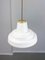 Mid-Century Italian Brass and Opaline Pendant Lamp, Image 6