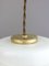 Mid-Century Brass and Opaline Pendant Lamp, Italy 4