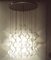 Italian Aluminum and Opaline Glass Ceiling Lamp from Mazzega, 1969 18