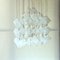 Italian Aluminum and Opaline Glass Ceiling Lamp from Mazzega, 1969, Image 10